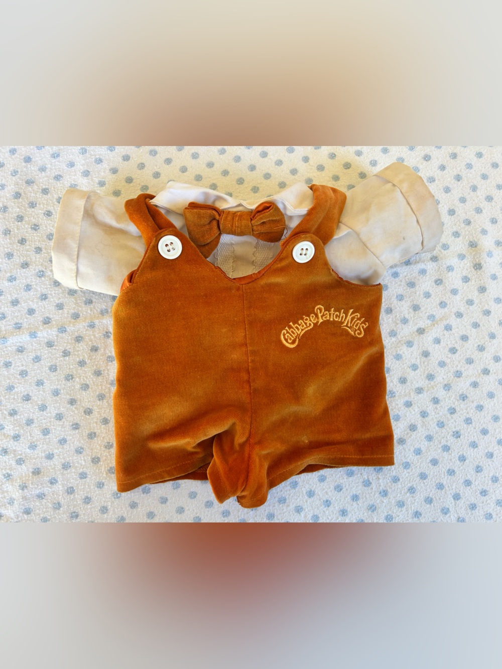 Cabbage Patch Kid Branded Velvet Outfit